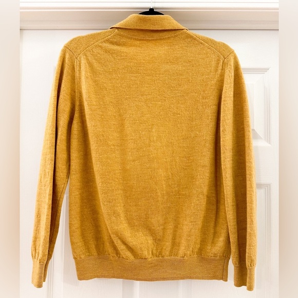Vintage Wool Marigold Yellow Collared Pullover Sweater 
small - Picture 7 of 8